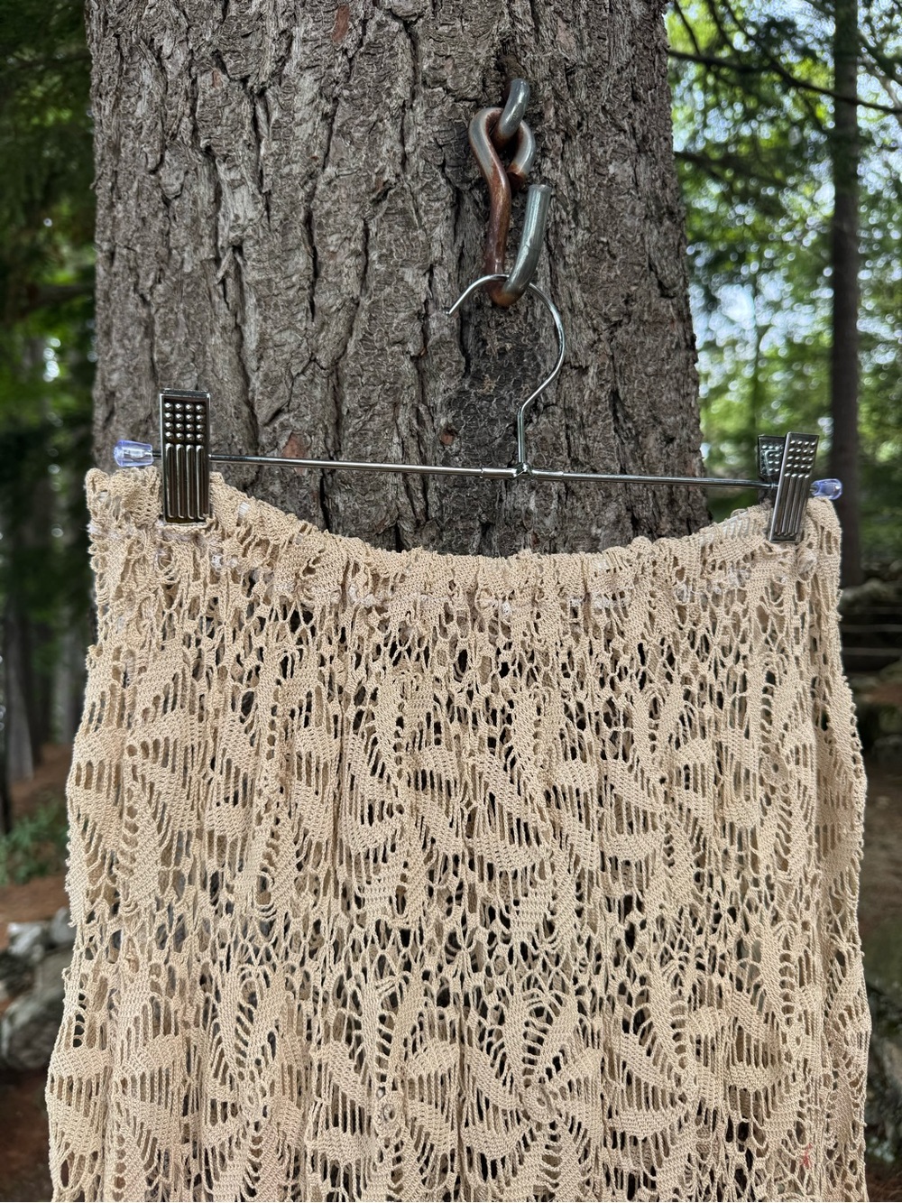 Antique Pinwheel Crochet Skirt S/M Never Worn - Picture 4 of 13